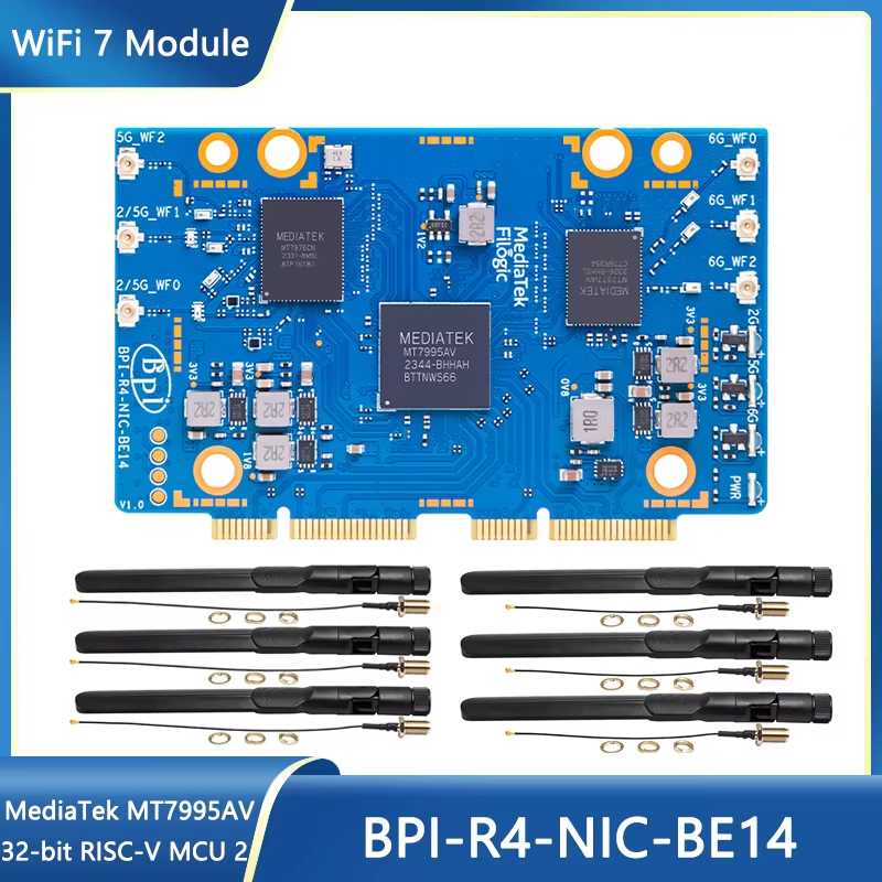 Bananapi Bpi R4 Wifi 7 - Modul WiFi 7 Banana Pi BPI-R4-NIC-BE14